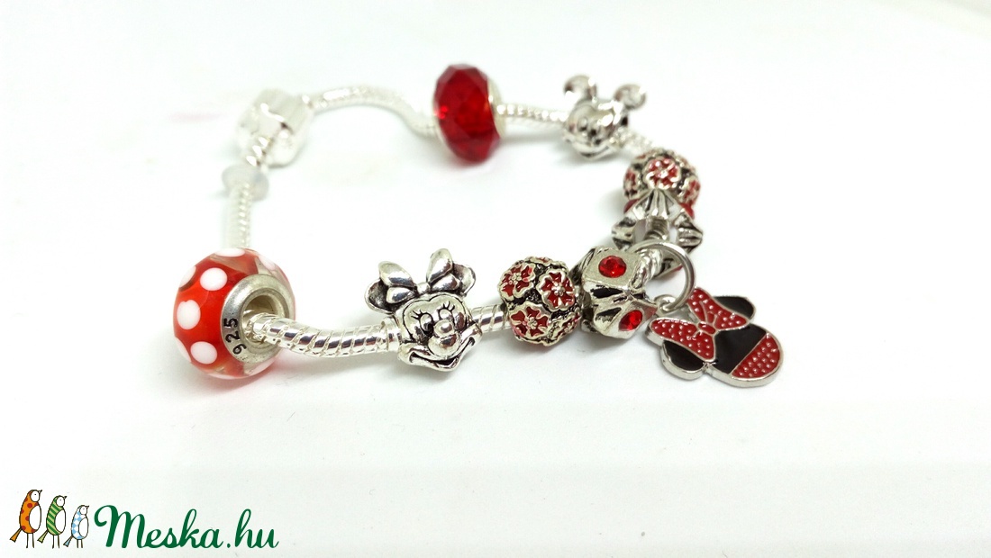 Yvonne Design Minnie és Mickey Charm karkötő -  - Meska.hu
