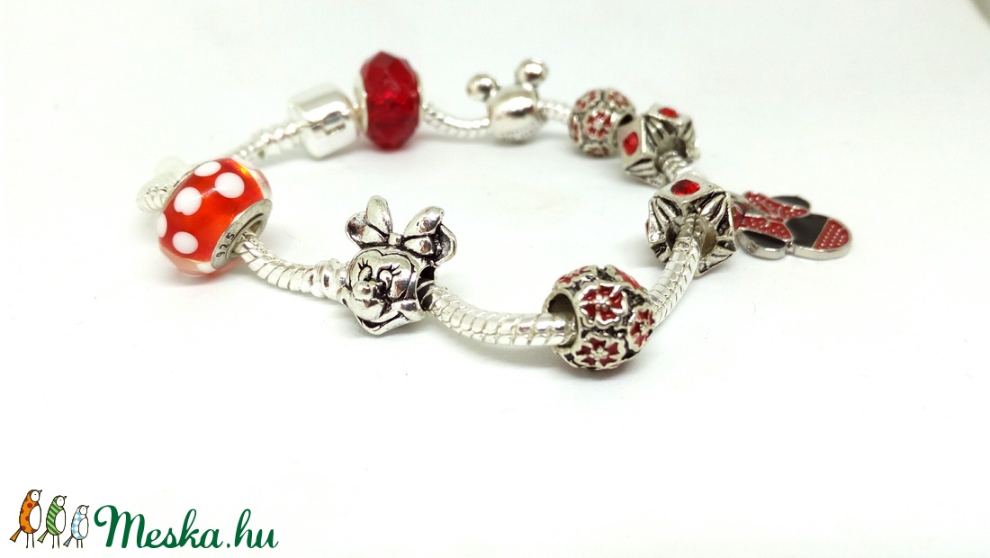 Yvonne Design Minnie és Mickey Charm karkötő -  - Meska.hu