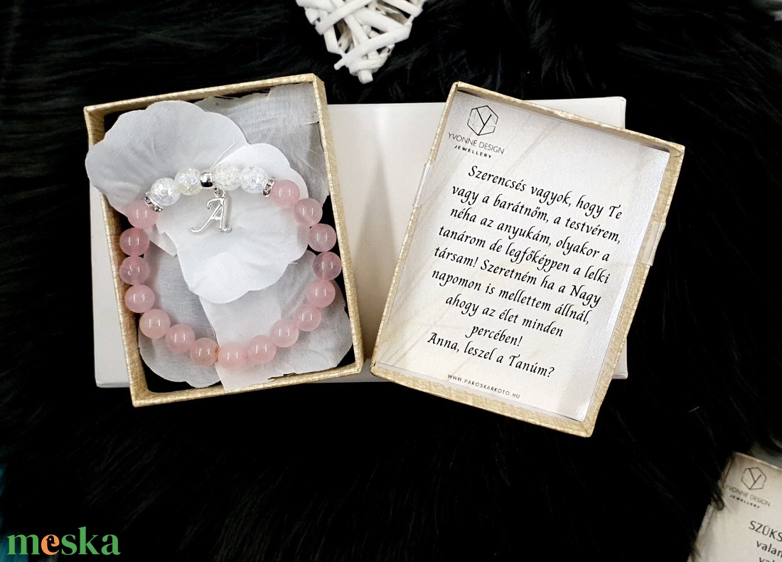Tanú felkérő diszdobozos ajándék karkötő - ékszer - ékszerszett - Meska.hu