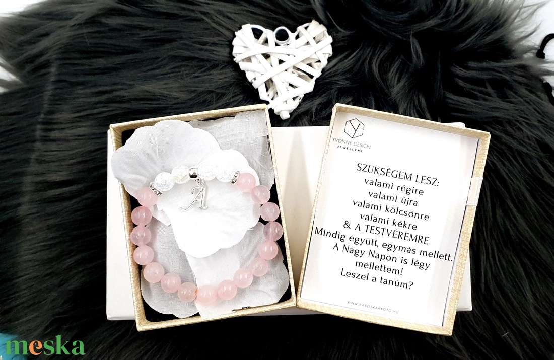 Tanú felkérő diszdobozos ajándék karkötő - ékszer - ékszerszett - Meska.hu