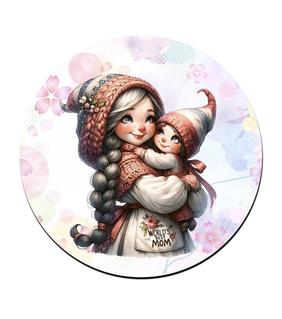 Cuki Anya manó és Lánykája bögre alátét -  - Meska.hu