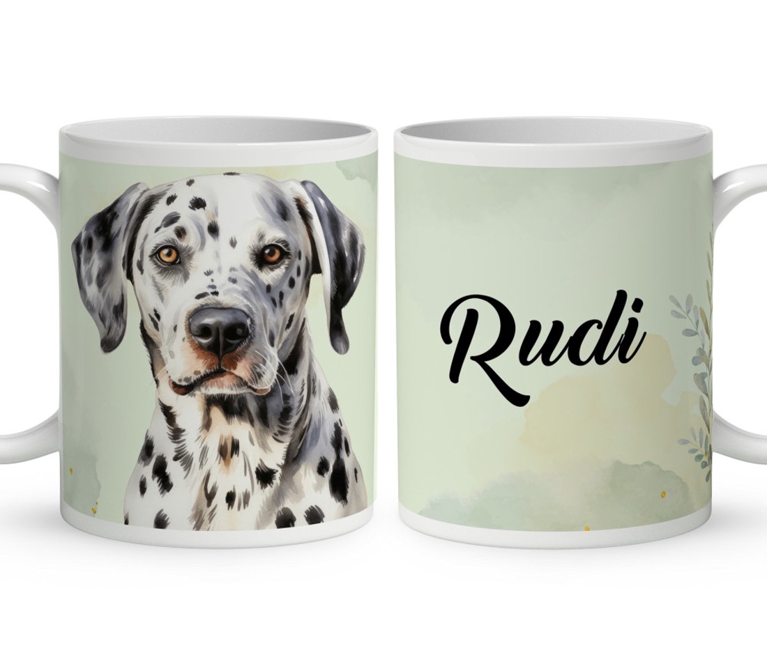 Névvel kérhető - Dalmata portré mintás bögre - otthon & életmód - konyhafelszerelés, tálalás - tálalás - bögre & csésze - Meska.hu