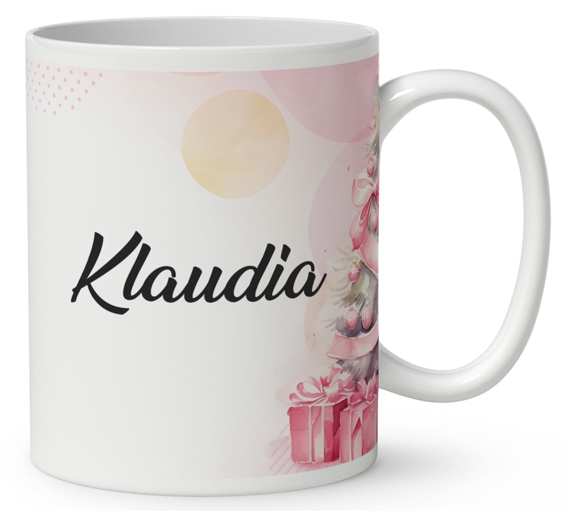 Kérd a neveddel - Pink Cuki őzike mintás bögre - otthon & életmód - konyhafelszerelés, tálalás - tálalás - bögre & csésze - Meska.hu