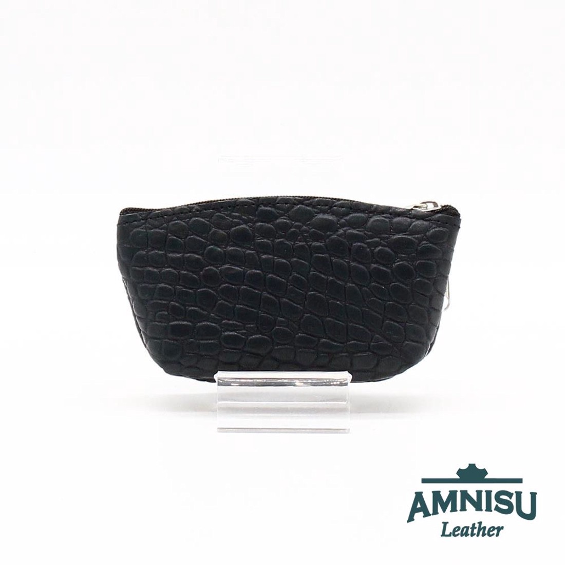 Sötétzöld krokkómintás kettő cipzáras kulcstartó B7006 - táska & tok - kulcstartó & táskadísz - kulcstartó - Meska.hu