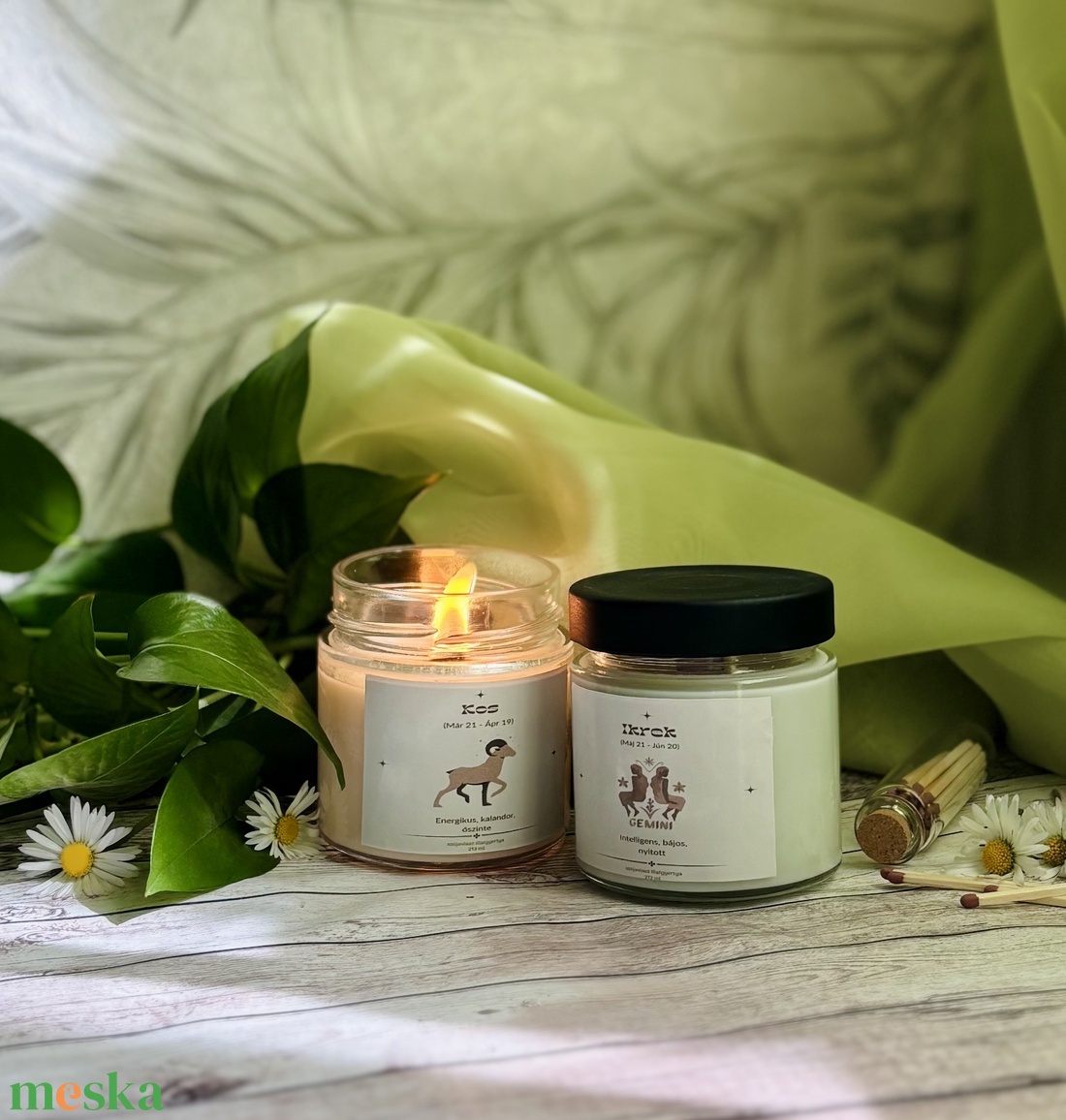 Horoszkóp illatgyertya ajándék - otthon & életmód - gyertya, illat, aroma - gyertya - Meska.hu