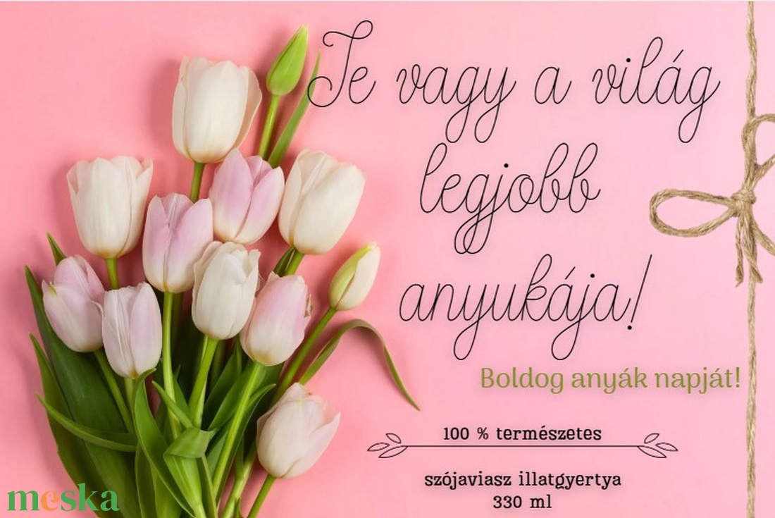 Anyák napi illatgyertya ajándék, aranyos szöveggel - otthon & életmód - gyertya, illat, aroma - gyertya - Meska.hu