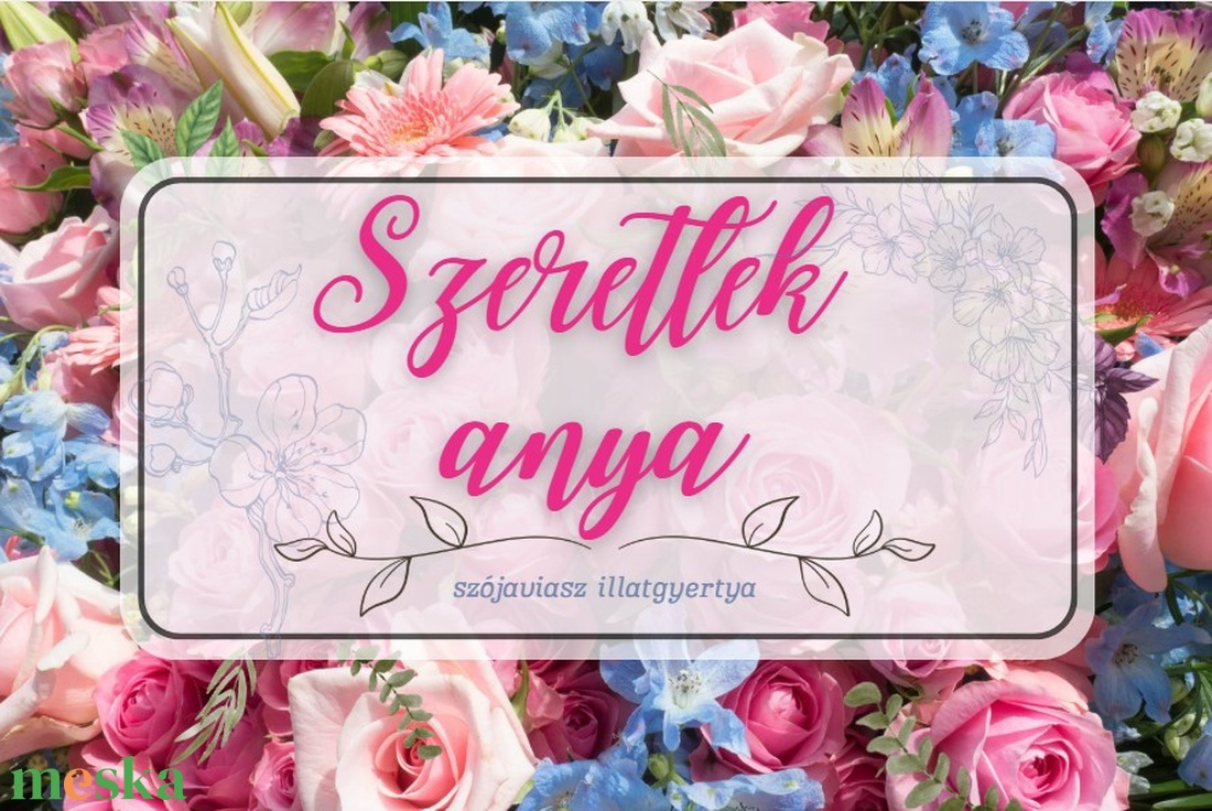 Anyák napi illatgyertya ajándék, kerámia párologtatóval - otthon & életmód - gyertya, illat, aroma - gyertya - Meska.hu
