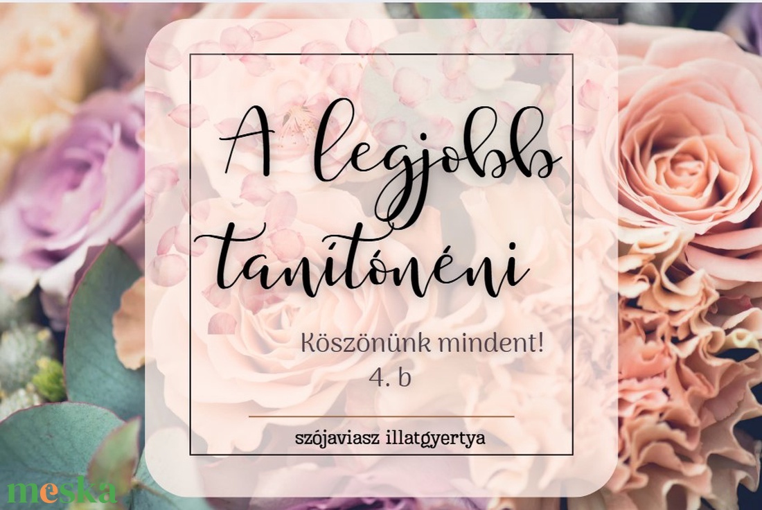 Egyedi, Legjobb tanítónéni, tanárnő, óvónéni, dajkanéni tégelyes gyertya ajándék - otthon & életmód - gyertya, illat, aroma - gyertya - Meska.hu