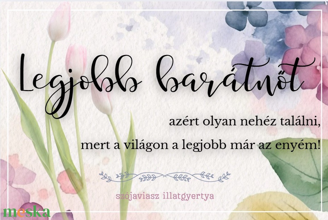 Legjobb barátnő illatgyertya ajándék - otthon & életmód - gyertya, illat, aroma - gyertya - Meska.hu