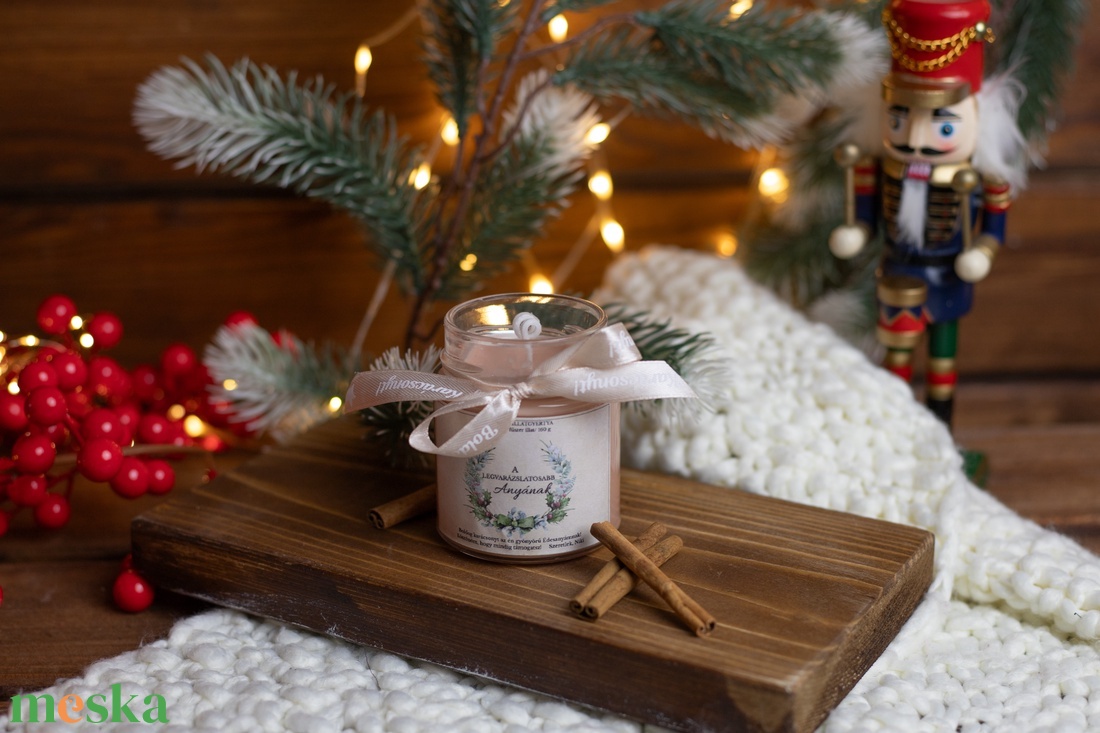 A legvarázslatosabb Anyának karácsonyi illatgyertya - karácsony - karácsonyi lakásdekoráció - karácsonyi illatgyertya, mécses - Meska.hu