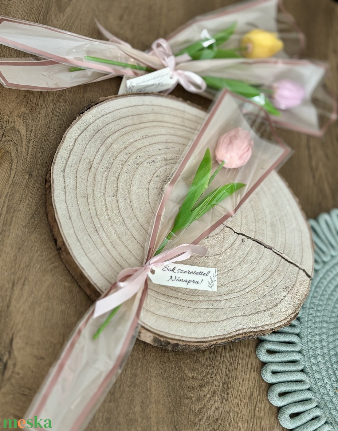 Illatos tulipán gyertya szálas (illatviasz) nőnapra, pedagógus napra, anyák napjára  - otthon & életmód - gyertya, illat, aroma - illatviasz - Meska.hu