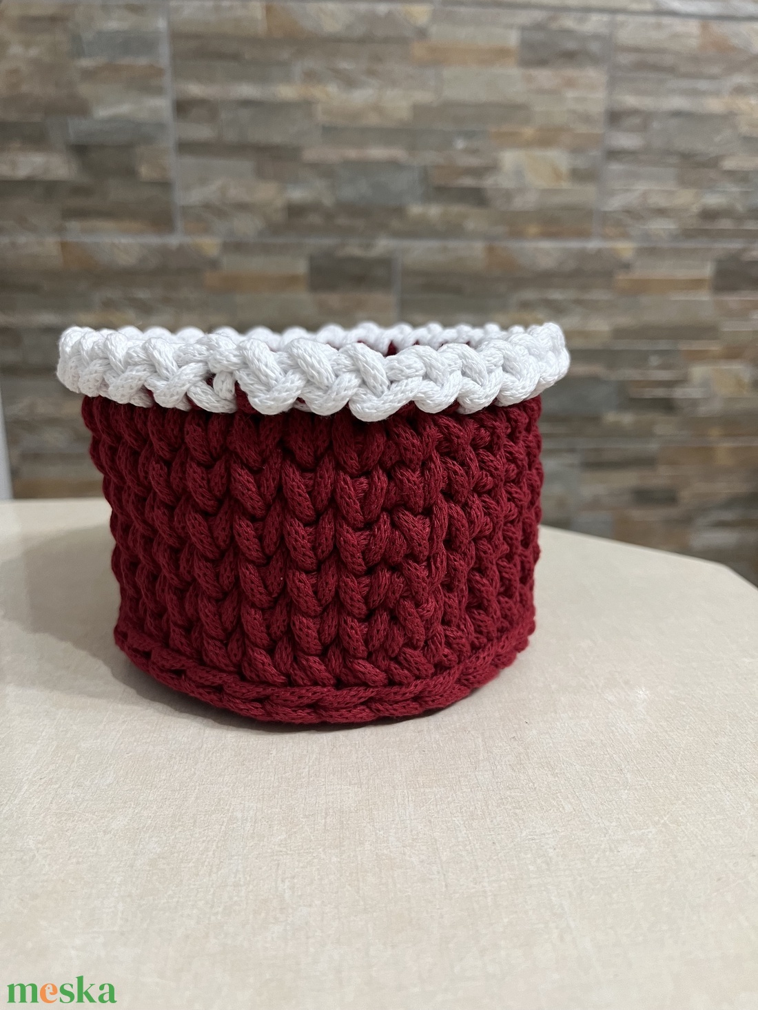 Horgolt kosár - otthon & életmód - tárolás & rendszerezés - tárolókosár - Meska.hu Horgolt kosár - otthon & életmód - tárolás & rendszerezés - tárolókosár - Meska.hu