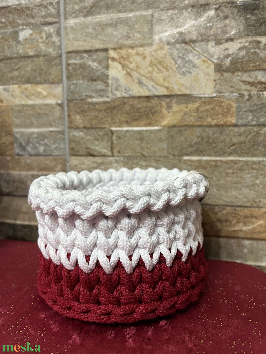 Horgolt tároló - otthon & életmód - tárolás & rendszerezés - tárolókosár - Meska.hu Horgolt tároló - otthon & életmód - tárolás & rendszerezés - tárolókosár - Meska.hu