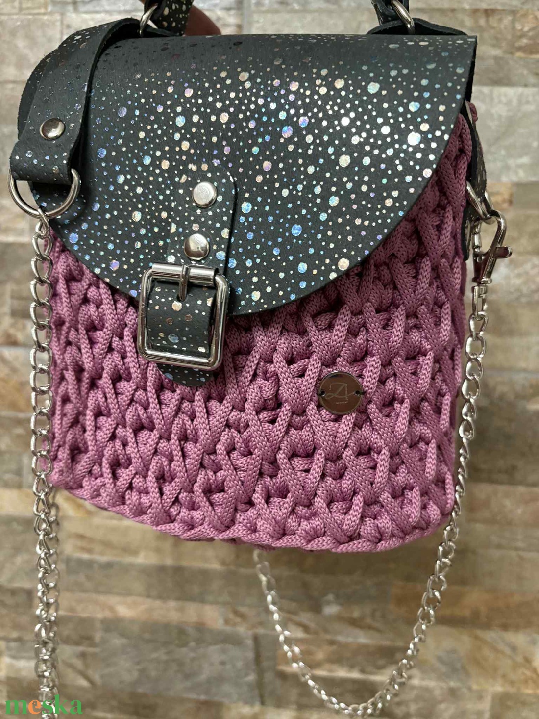 Horgolt női  táska - táska & tok - kézitáska & válltáska - válltáska - Meska.hu
