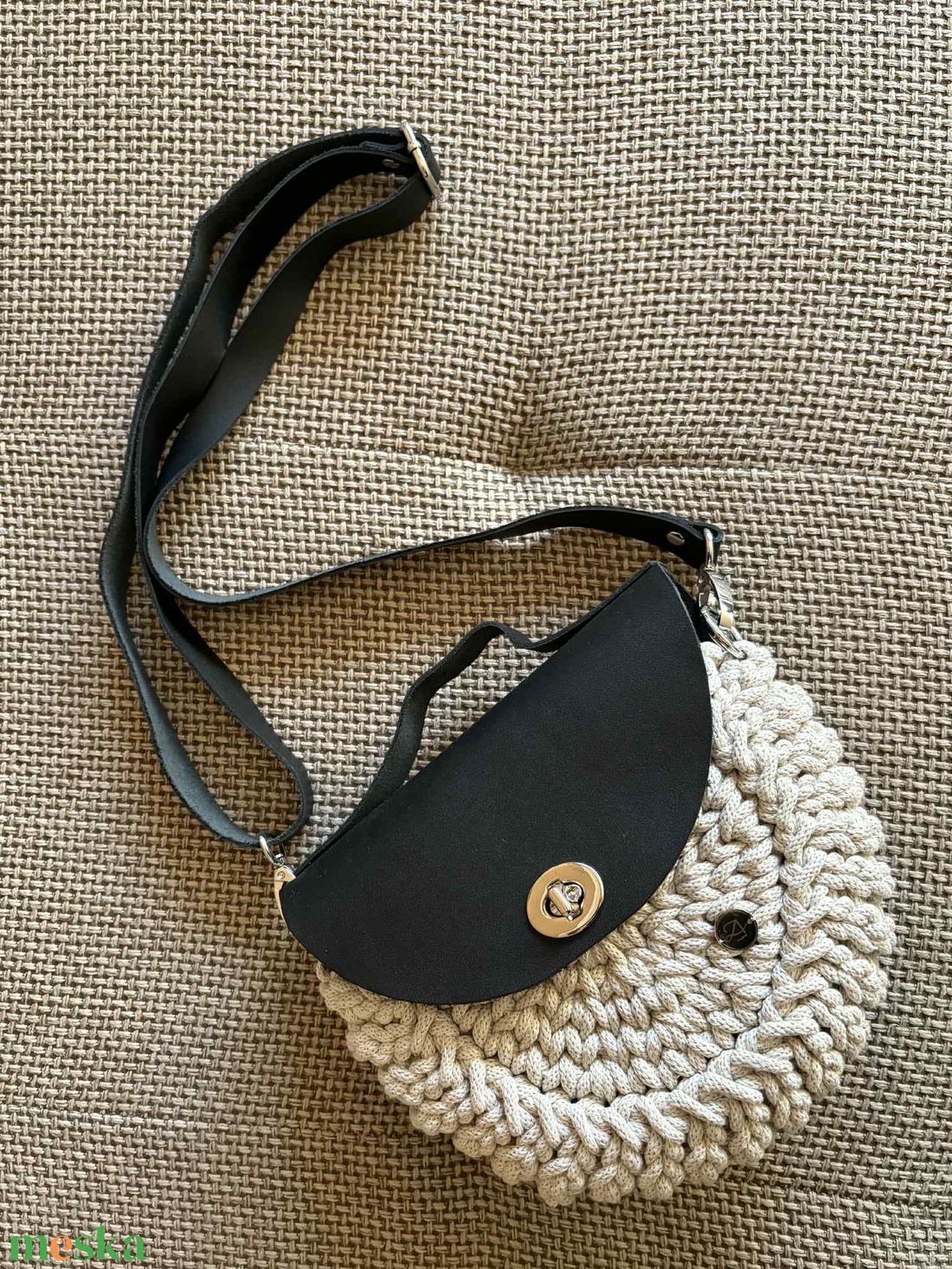 Horgolt női  táska - táska & tok - kézitáska & válltáska - válltáska - Meska.hu