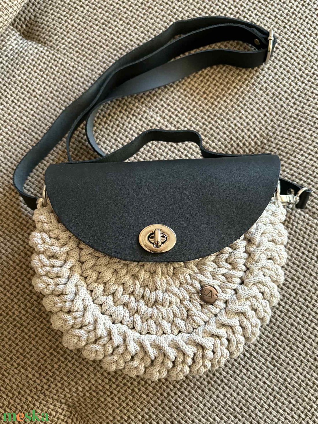 Horgolt női  táska - táska & tok - kézitáska & válltáska - válltáska - Meska.hu