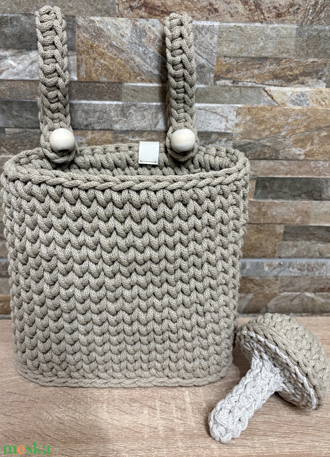 Horgolt tároló - otthon & életmód - tárolás & rendszerezés - tárolókosár - Meska.hu