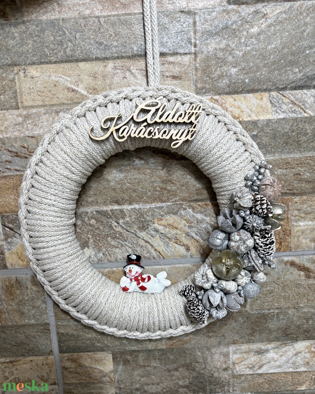 Téli  ajtódísz - otthon & életmód - dekoráció - ajtó- és ablak dekoráció - ajtódísz & kopogtató - Meska.hu