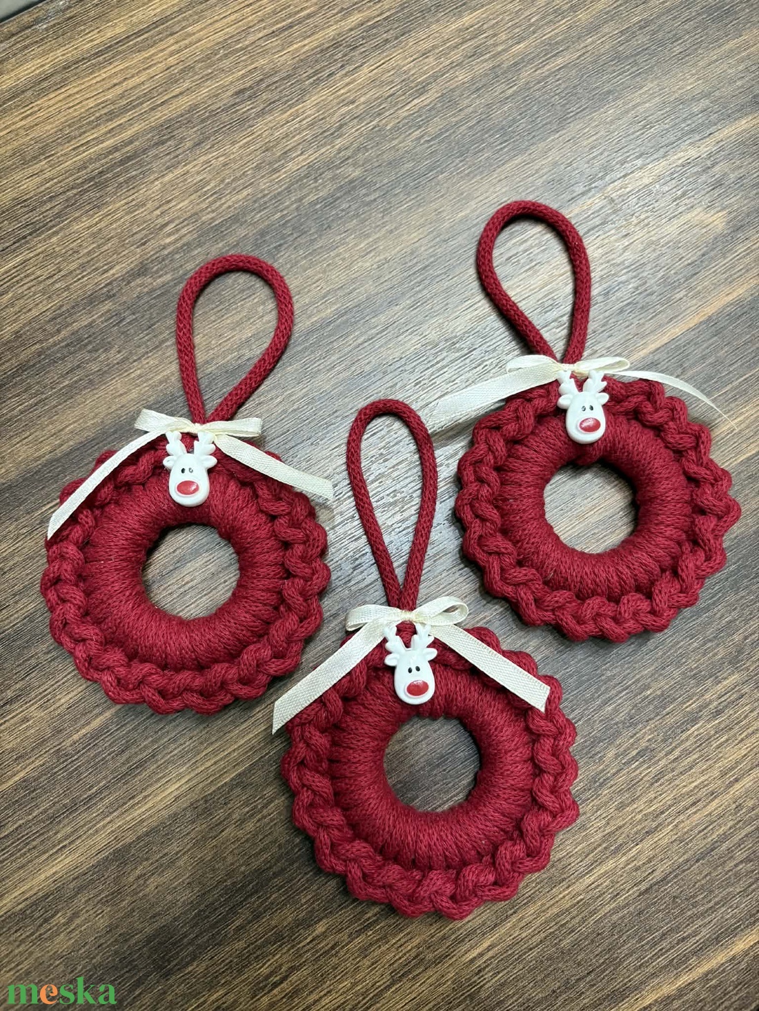 Horgolt karácsonyfadísz - karácsony - karácsonyi lakásdekoráció - karácsonyfadíszek - Meska.hu