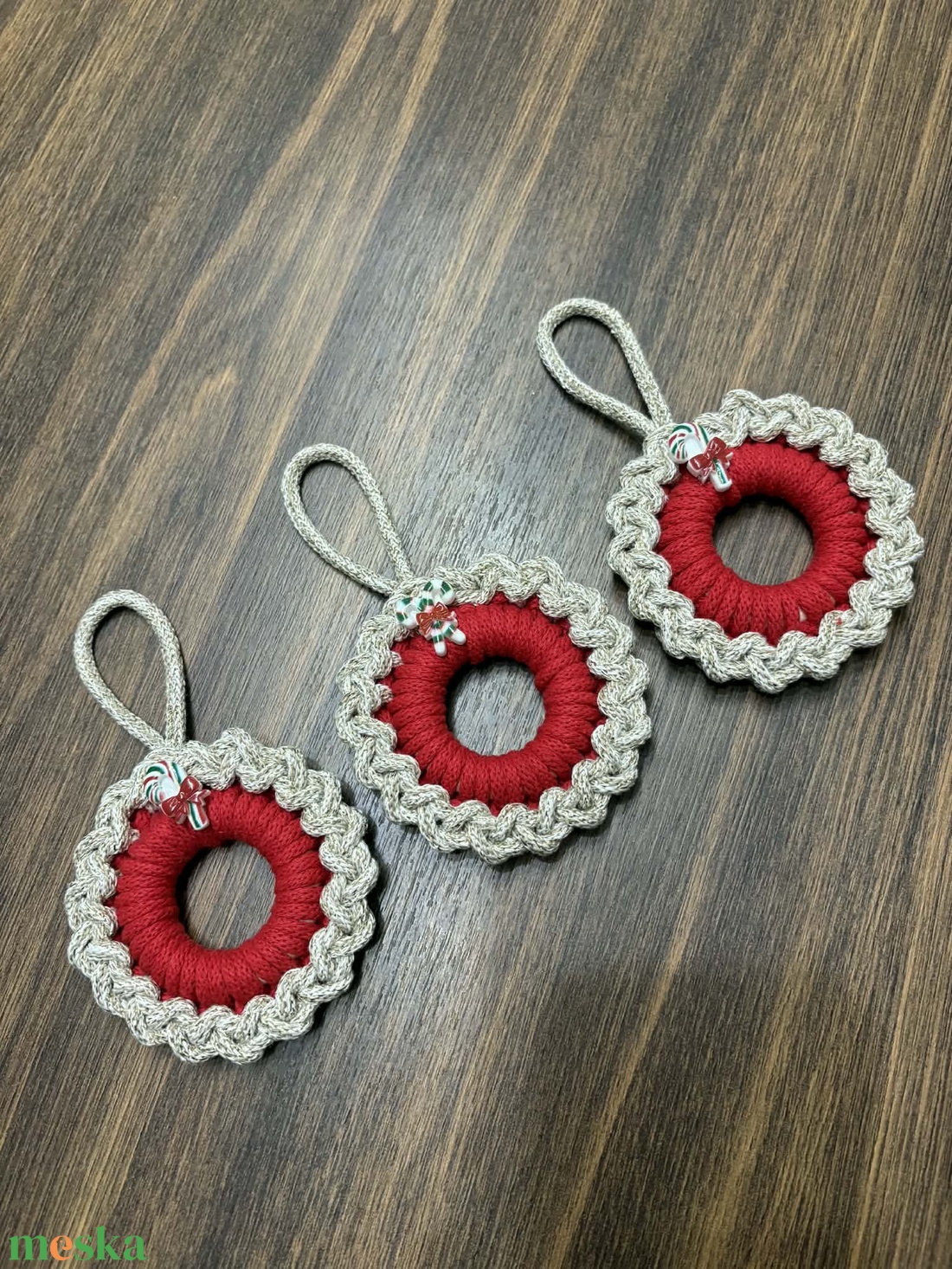 Horgolt karácsonyfadísz - karácsony - karácsonyi lakásdekoráció - karácsonyfadíszek - Meska.hu