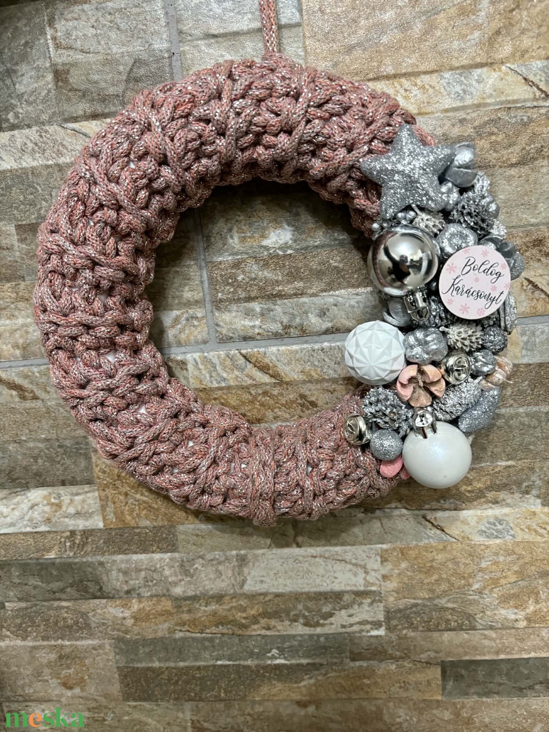 Téli  ajtódísz - otthon & életmód - dekoráció - ajtó- és ablak dekoráció - ajtódísz & kopogtató - Meska.hu