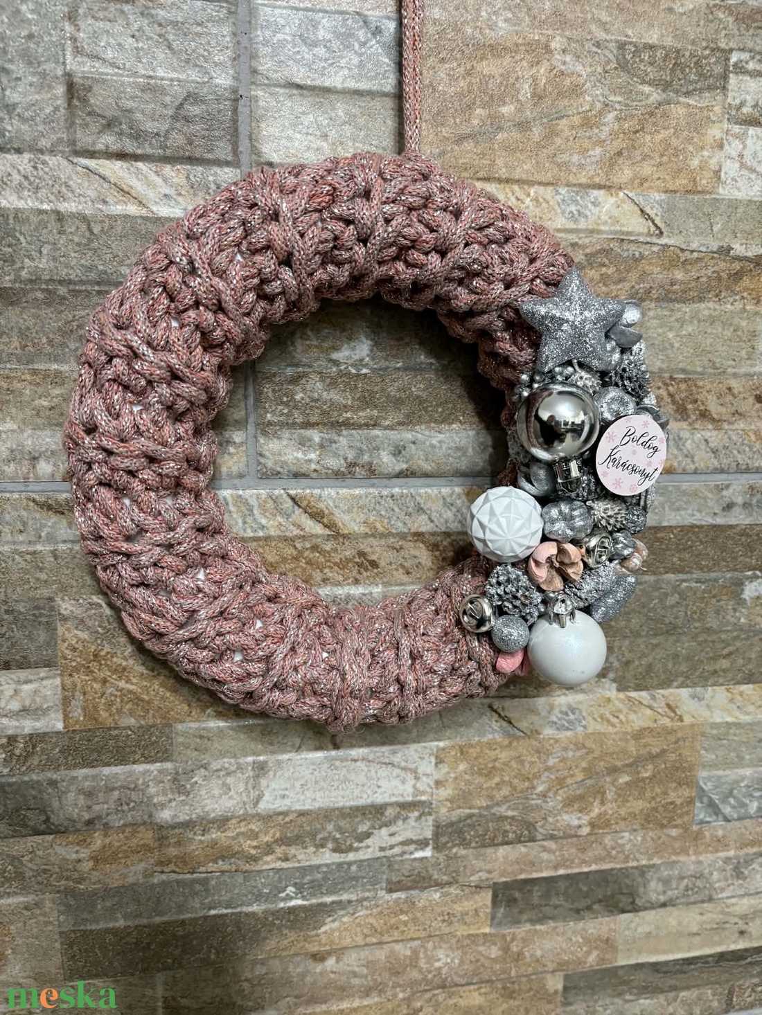 Téli  ajtódísz - otthon & életmód - dekoráció - ajtó- és ablak dekoráció - ajtódísz & kopogtató - Meska.hu