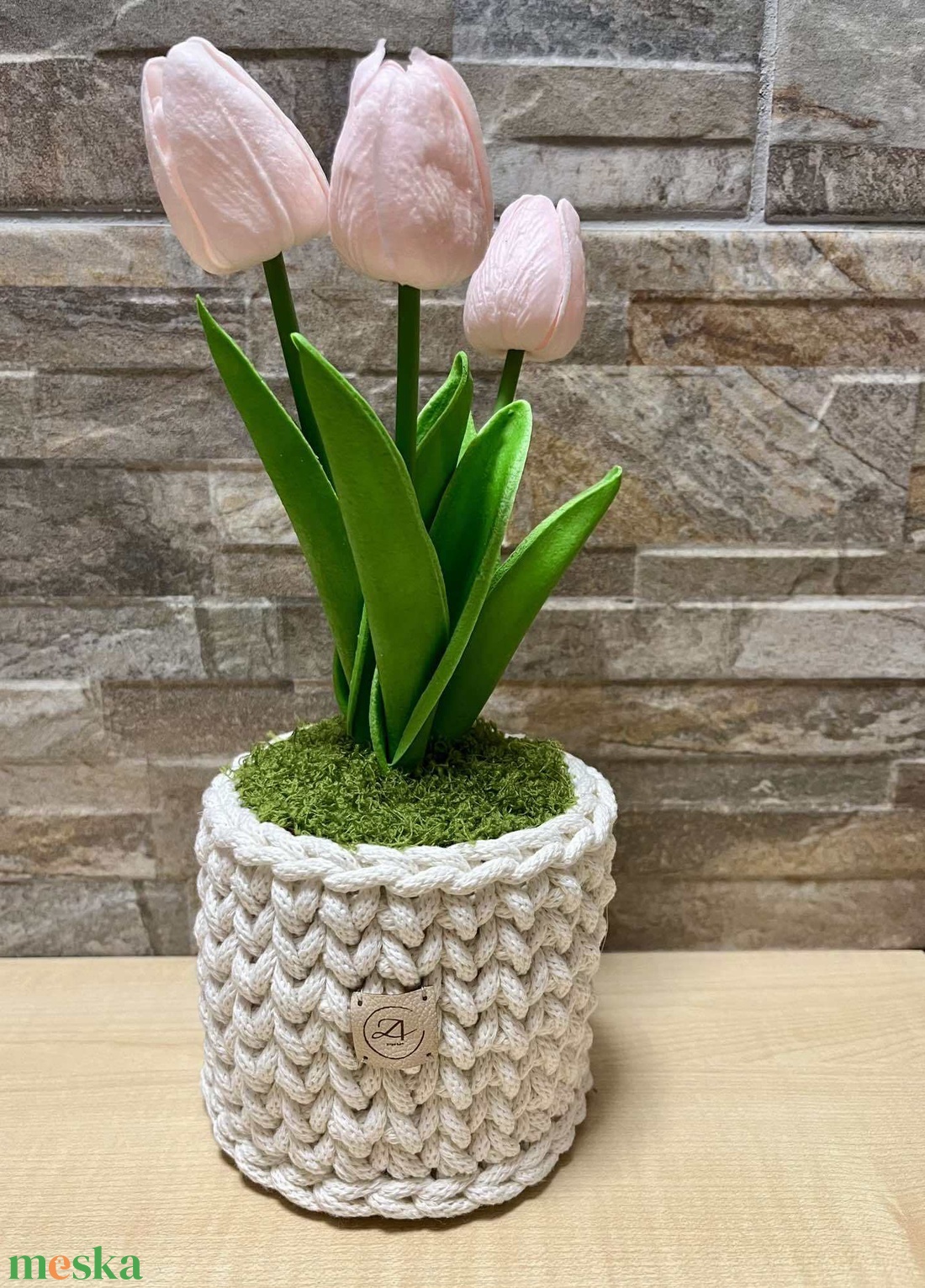 Tavaszi hangulat otthonra � kézzel készült virágdíszek - otthon & életmód - tárolás & rendszerezés - tárolókosár - Meska.hu