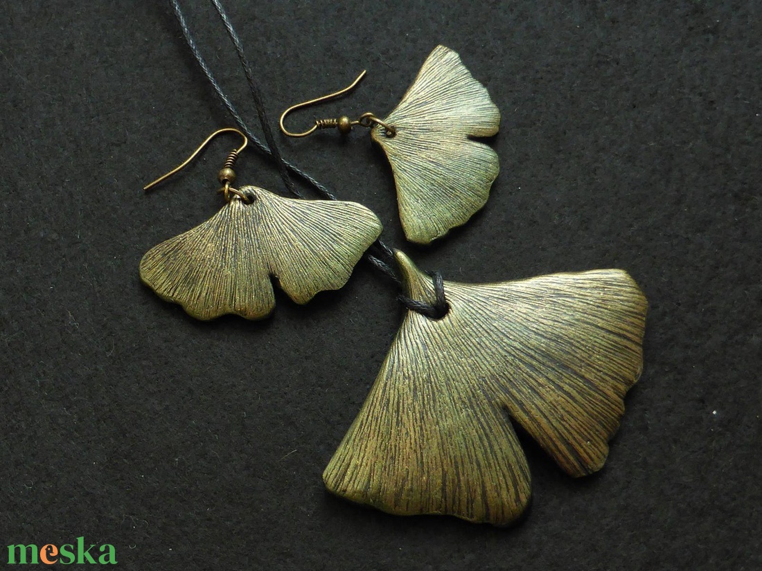 Ginkgo-szett - ékszer - ékszerszett - Meska.hu Ginkgo-szett - ékszer - ékszerszett - Meska.hu