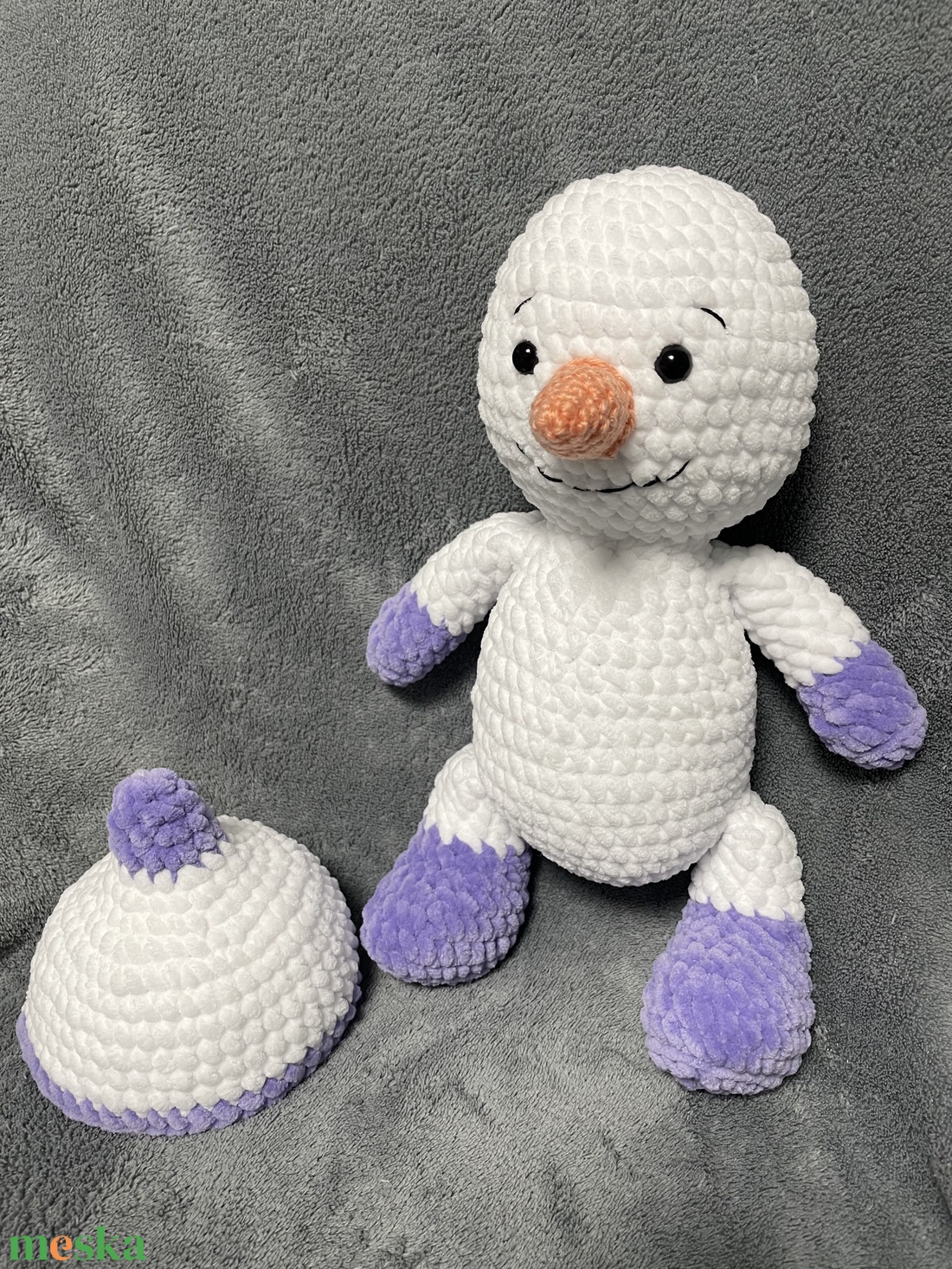 Amigurumi hóember - játék & sport - plüssállat & játékfigura - más figura - Meska.hu
