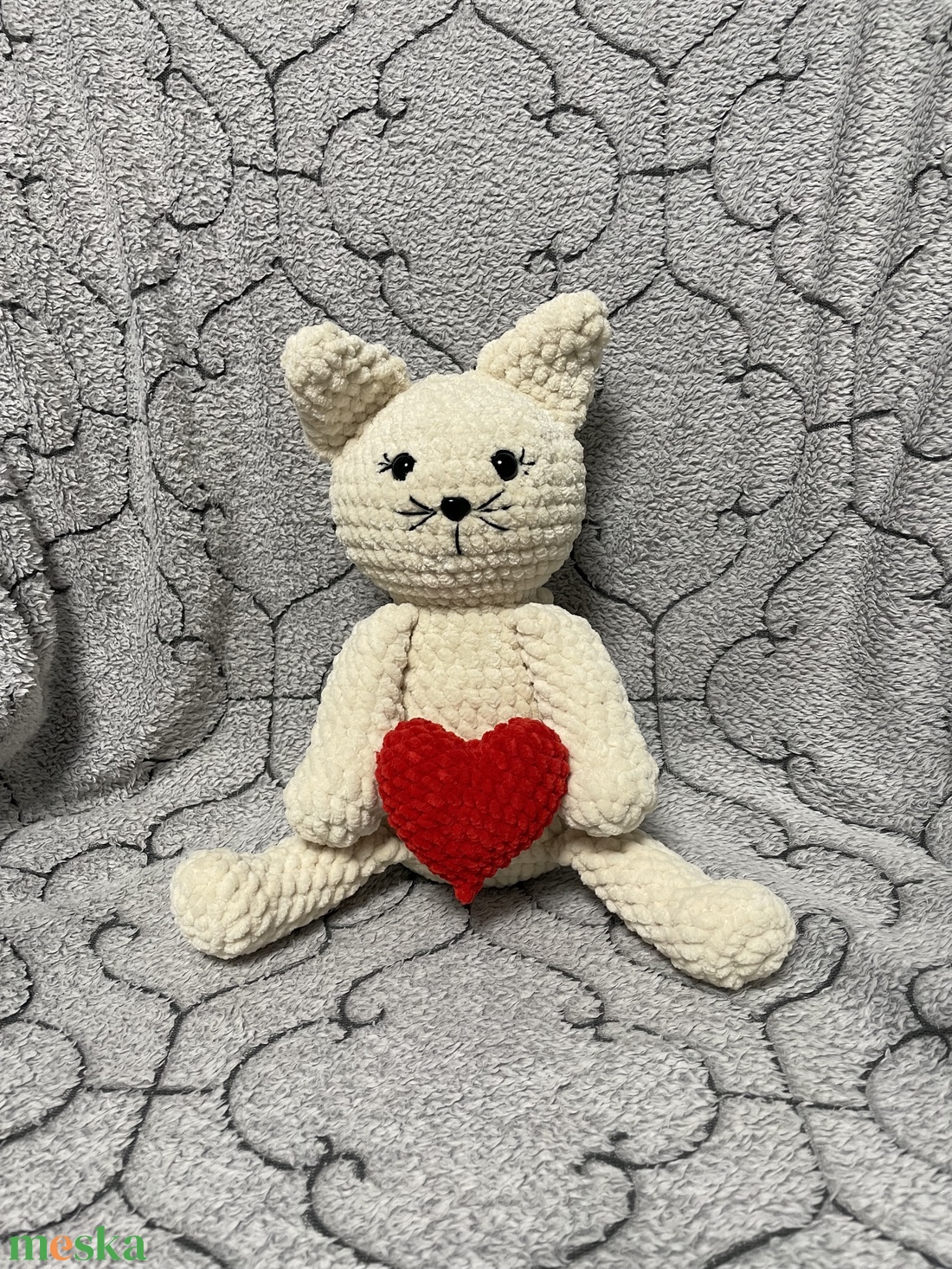 Amigurumi cica - játék & sport - plüssállat & játékfigura - cica - Meska.hu