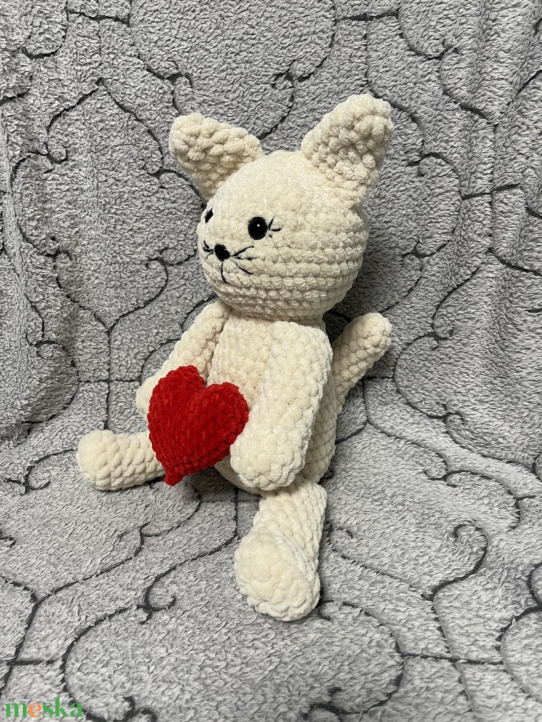 Amigurumi cica - játék & sport - plüssállat & játékfigura - cica - Meska.hu