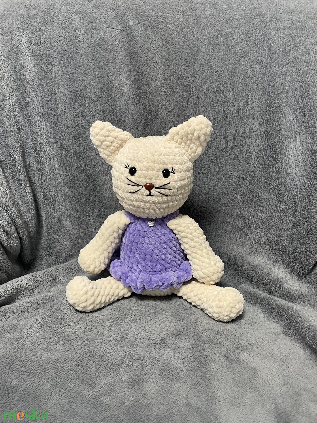 Amigurumi cica - játék & sport - plüssállat & játékfigura - cica - Meska.hu