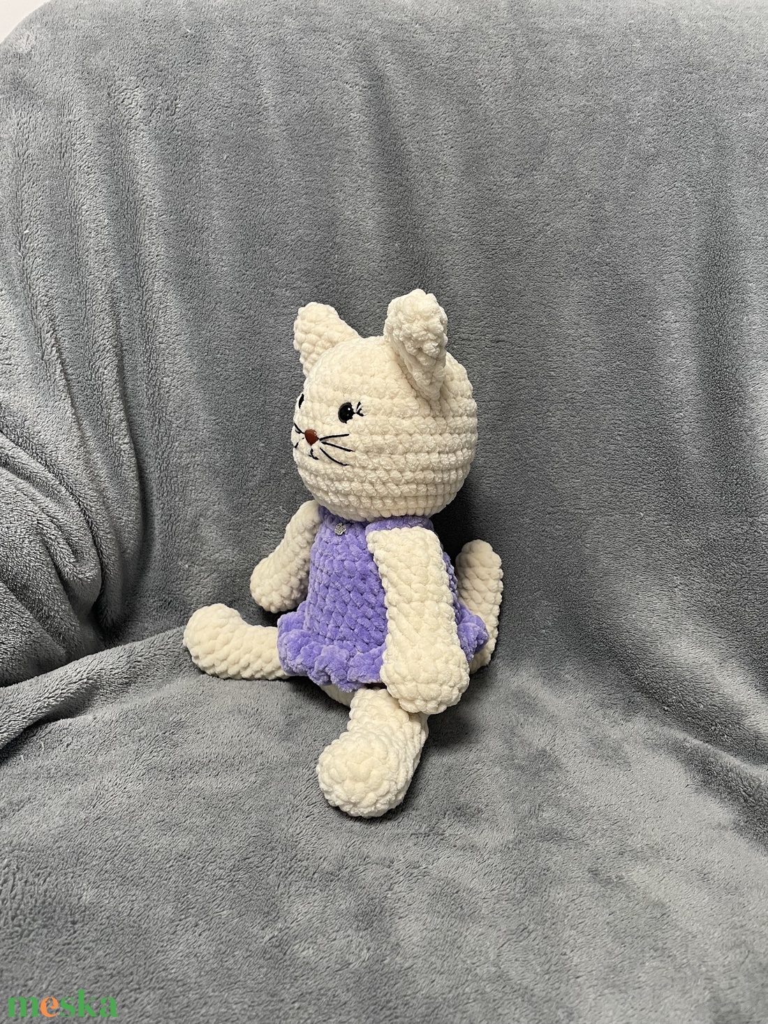 Amigurumi cica - játék & sport - plüssállat & játékfigura - cica - Meska.hu