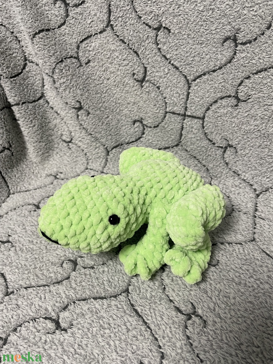 Amigurumi béka - játék & sport - plüssállat & játékfigura - béka - Meska.hu