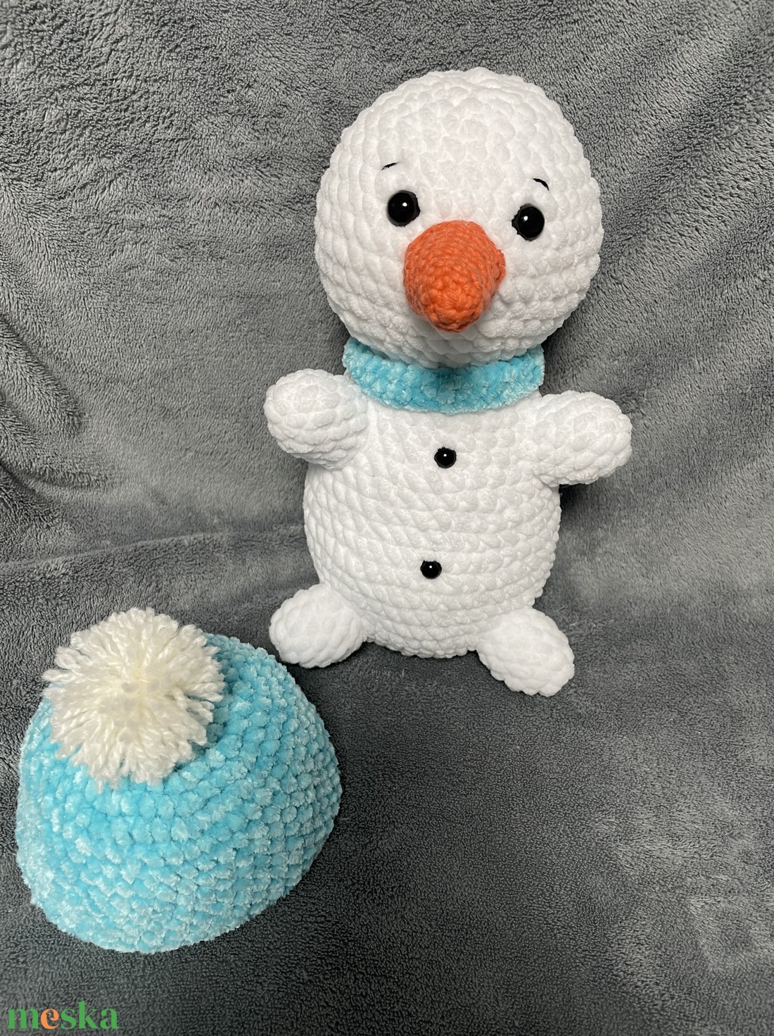 Amigurumi hóember - játék & sport - plüssállat & játékfigura - más figura - Meska.hu