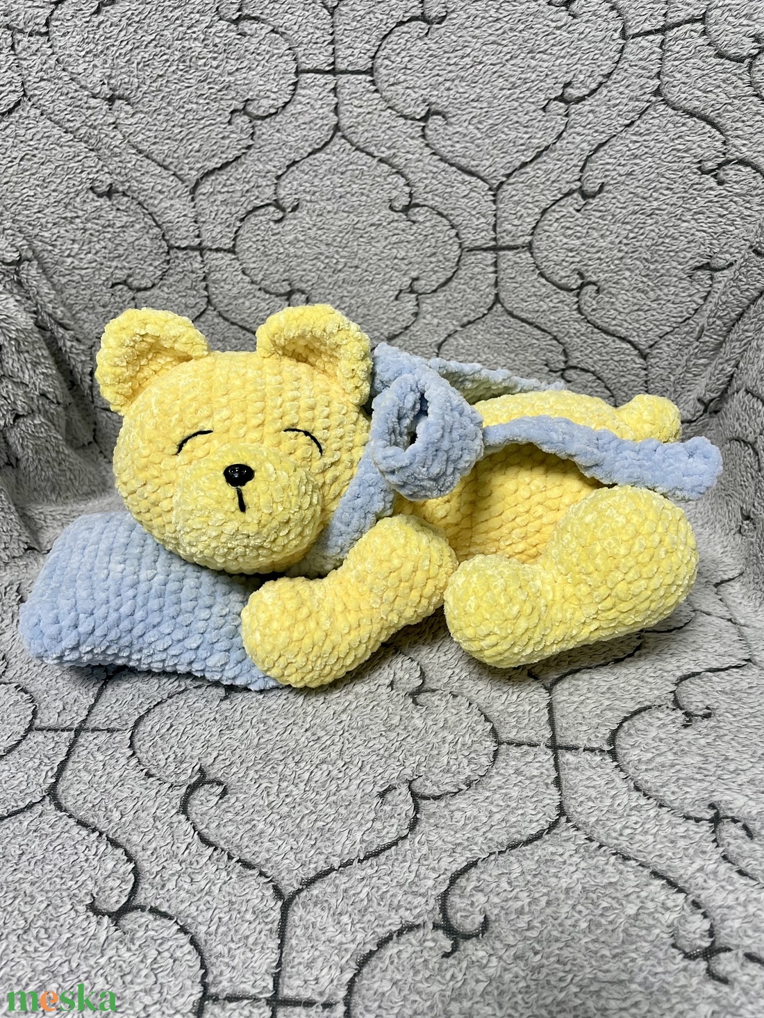 Amigurumi alvó maci - játék & sport - plüssállat & játékfigura - maci - Meska.hu Amigurumi alvó maci - játék & sport - plüssállat & játékfigura - maci - Meska.hu