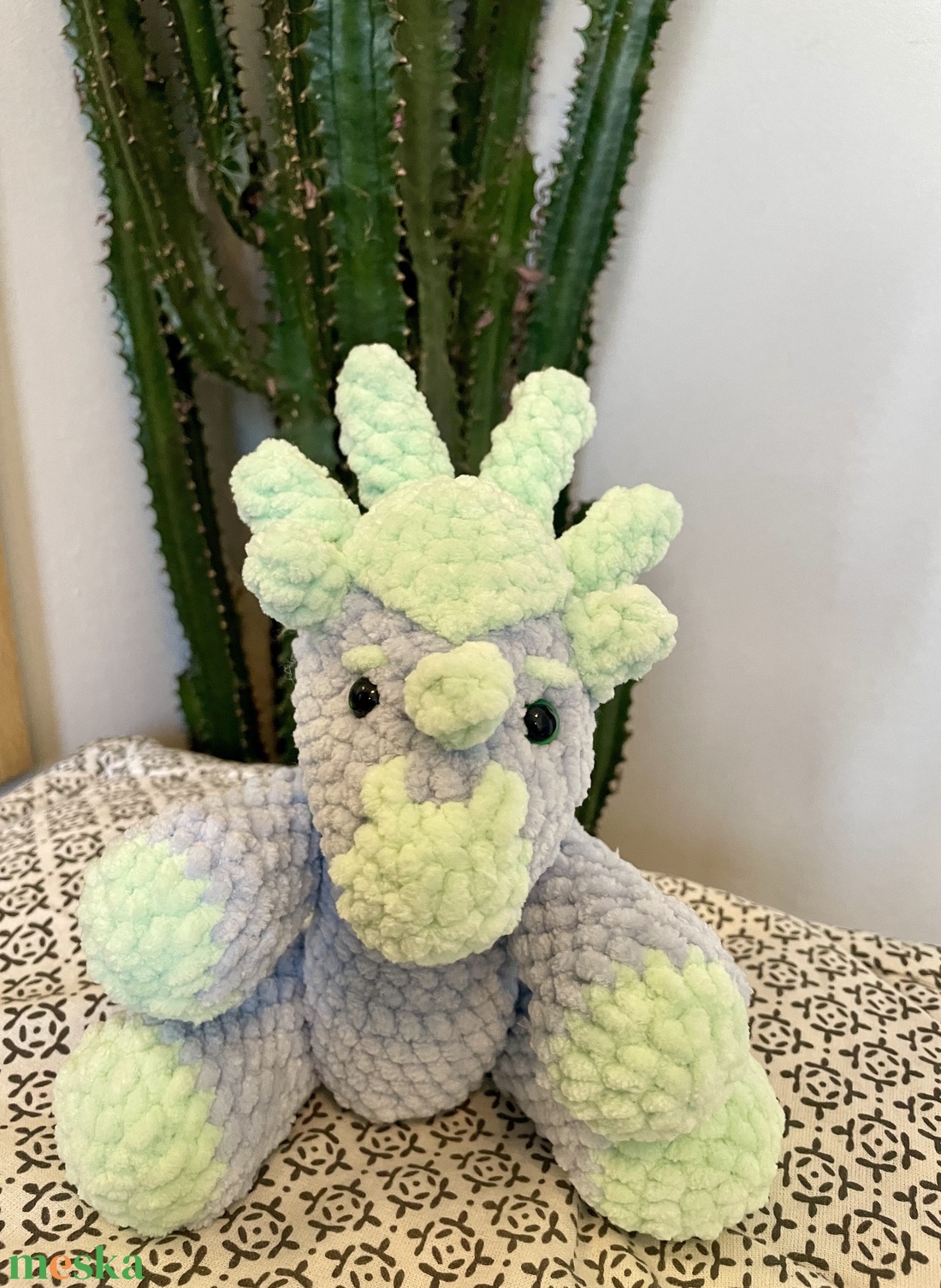 Horgolt dinó - játék & sport - plüssállat & játékfigura - más figura - Meska.hu