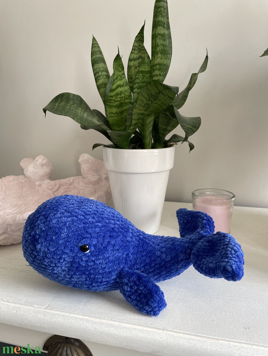 Horgolt delfin - játék & sport - plüssállat & játékfigura - más figura - Meska.hu