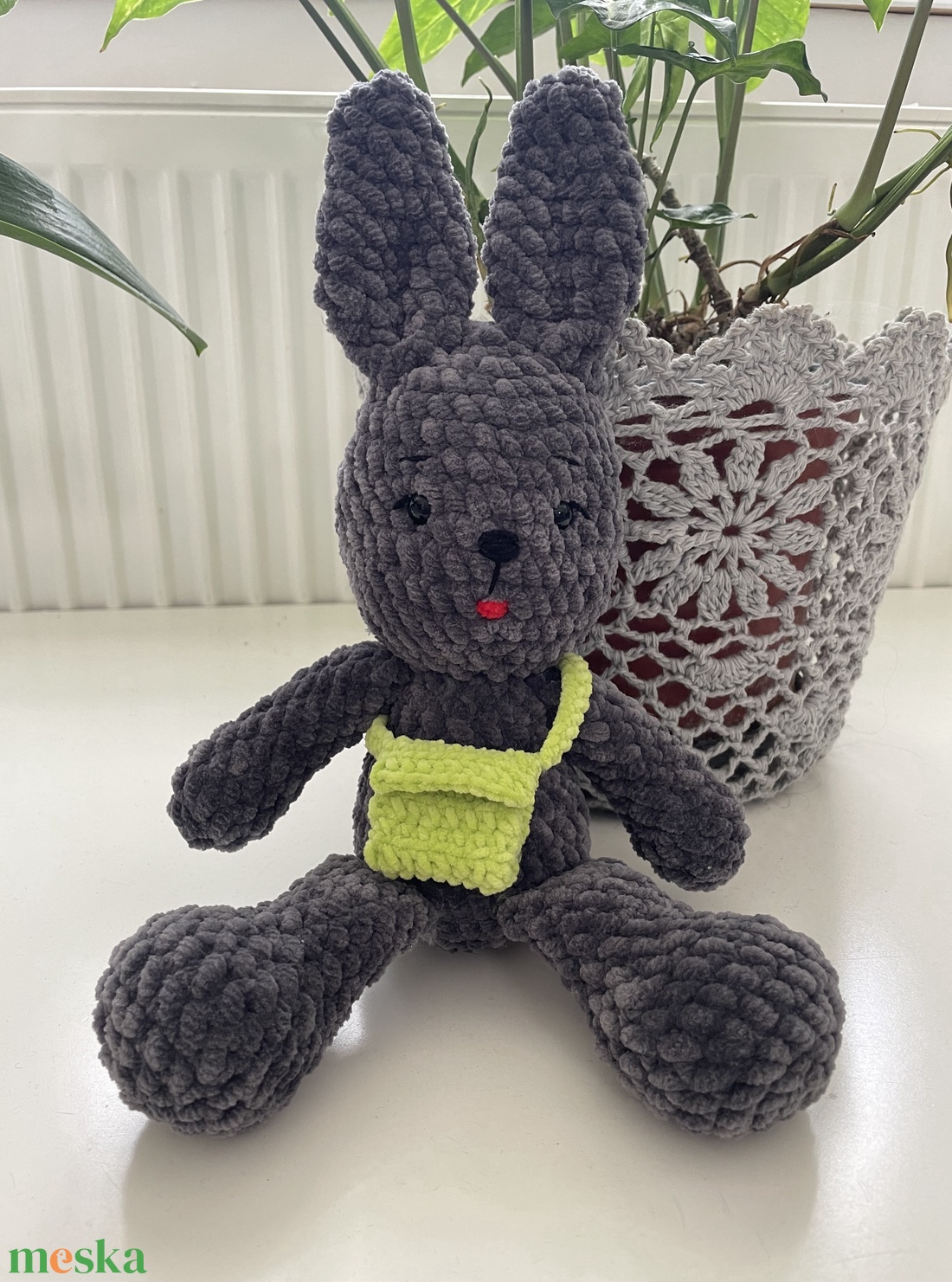 Horgolt nyuszi - játék & sport - plüssállat & játékfigura - nyuszi - Meska.hu