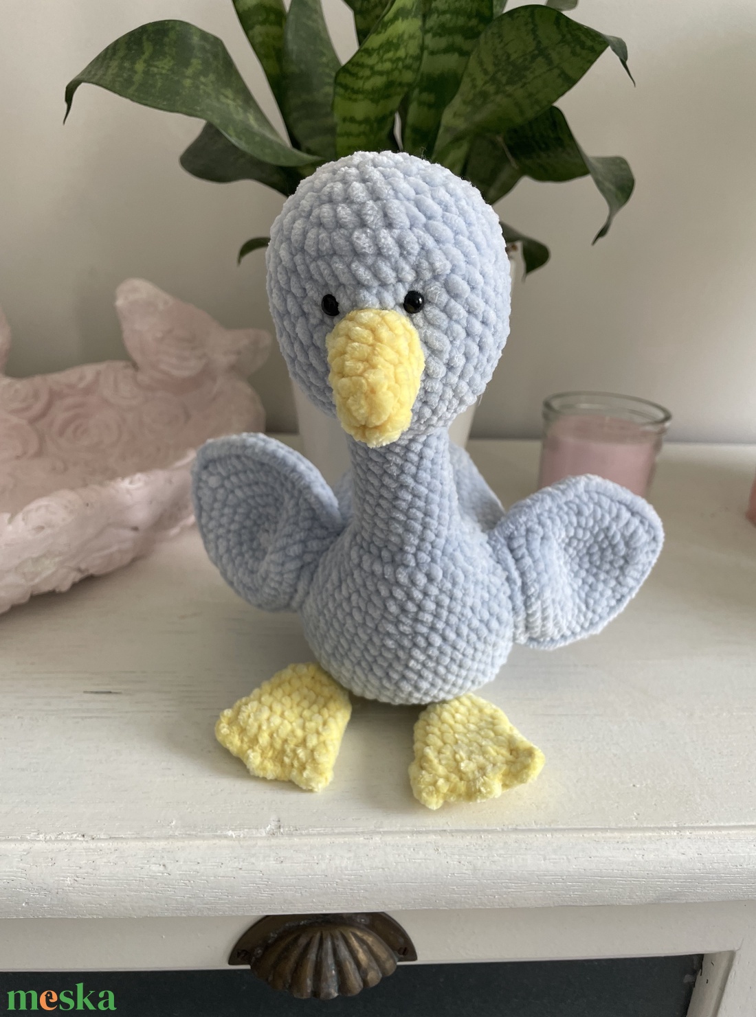 Horgolt liba - játék & sport - plüssállat & játékfigura - madár - Meska.hu