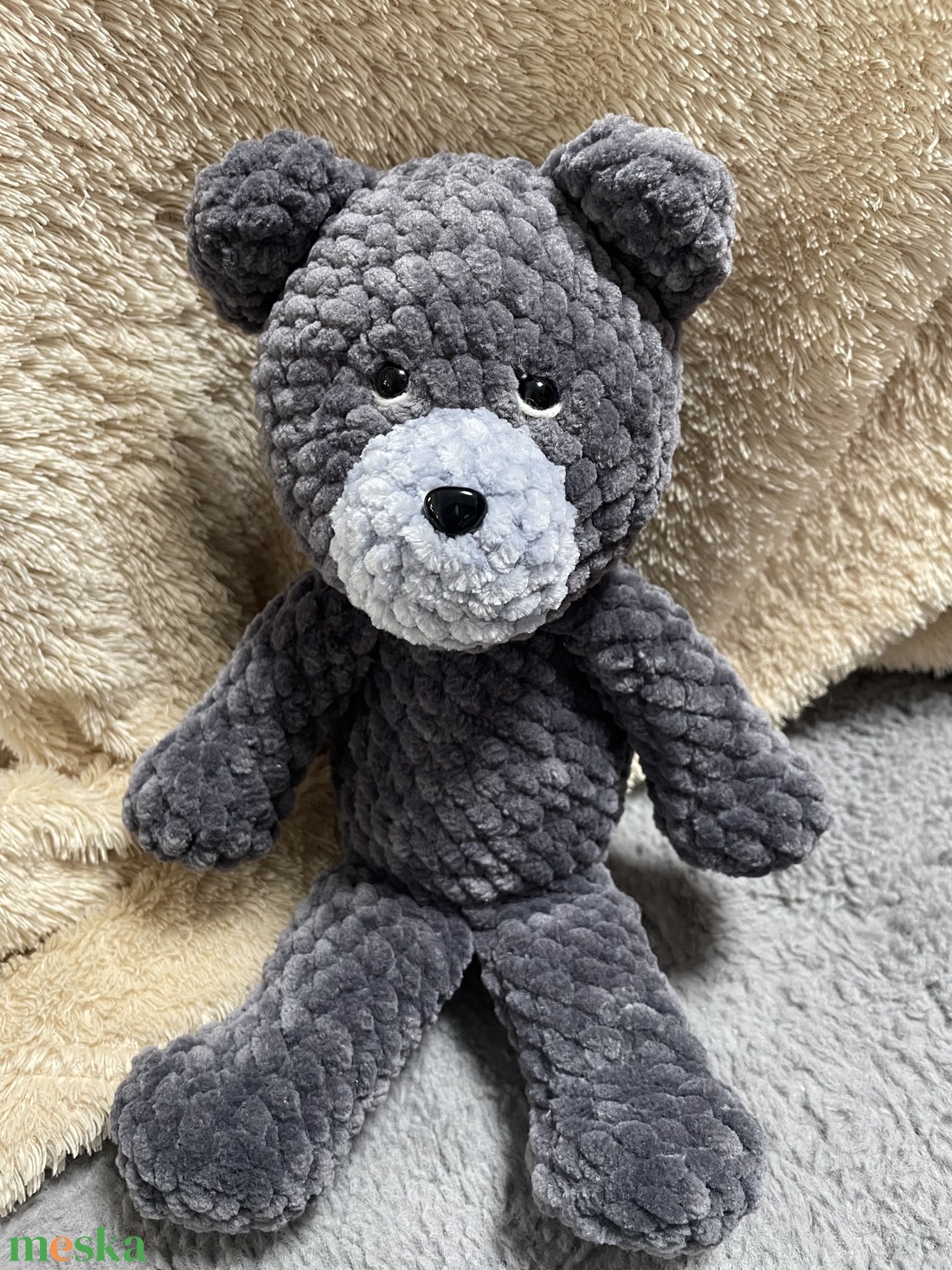Horgolt maci - játék & sport - plüssállat & játékfigura - maci - Meska.hu