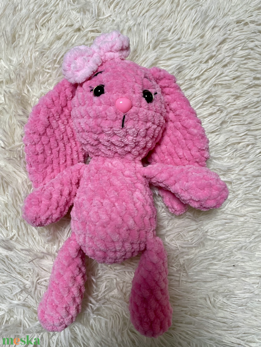 Horgolt nyuszi - játék & sport - plüssállat & játékfigura - nyuszi - Meska.hu