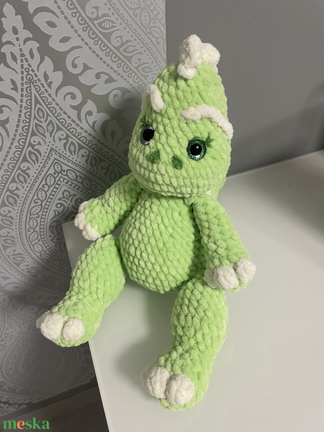 Horgolt dinó - játék & sport - plüssállat & játékfigura - plüss dínók - Meska.hu