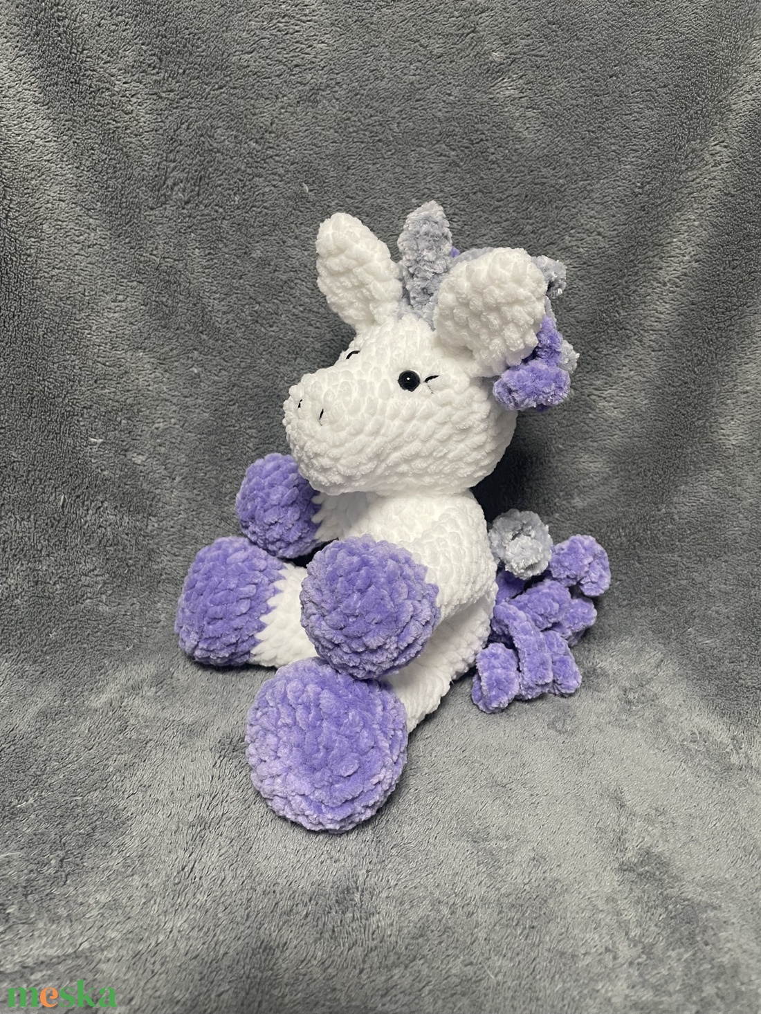 Horgolt unikornis - játék & sport - plüssállat & játékfigura - plüss mesefigurák - Meska.hu