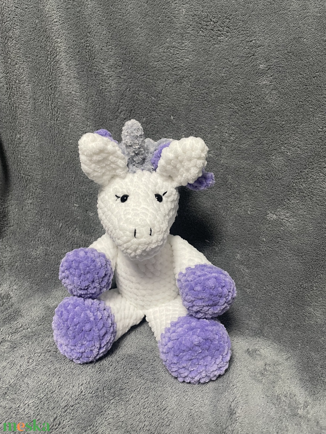 Horgolt unikornis - játék & sport - plüssállat & játékfigura - plüss mesefigurák - Meska.hu