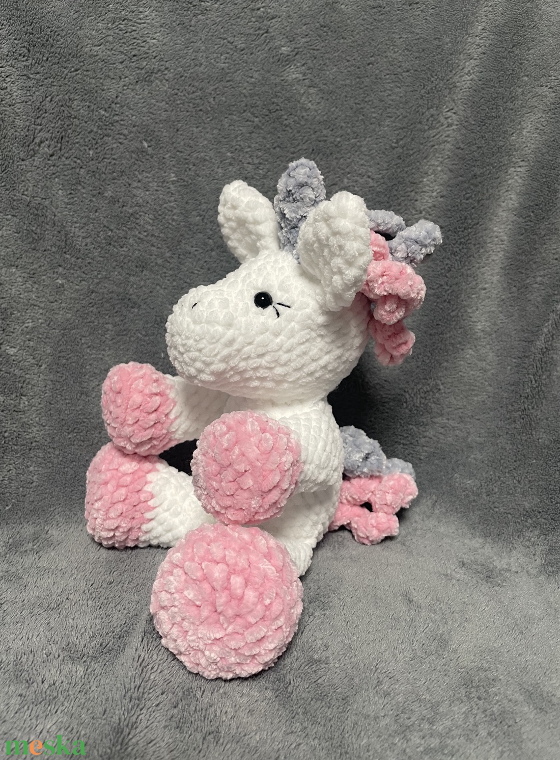 Horgolt unikornis - játék & sport - plüssállat & játékfigura - plüss mesefigurák - Meska.hu