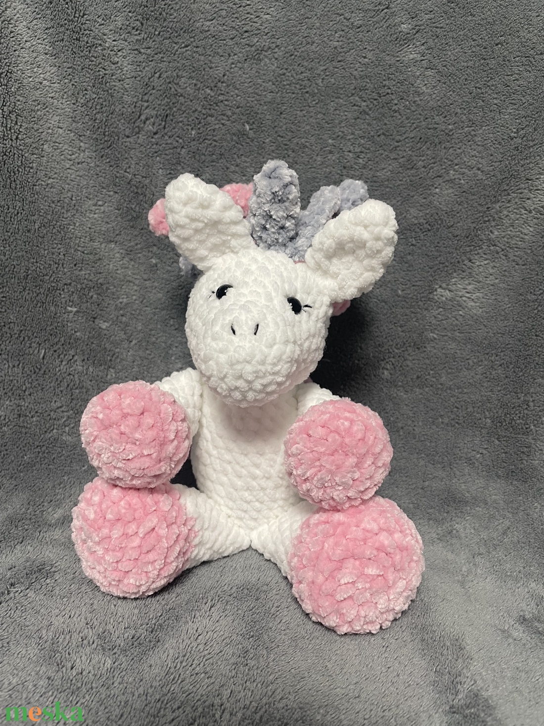 Horgolt unikornis - játék & sport - plüssállat & játékfigura - plüss mesefigurák - Meska.hu