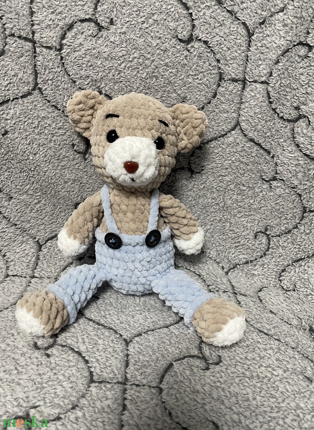 Horgolt maci - játék & sport - plüssállat & játékfigura - maci - Meska.hu
