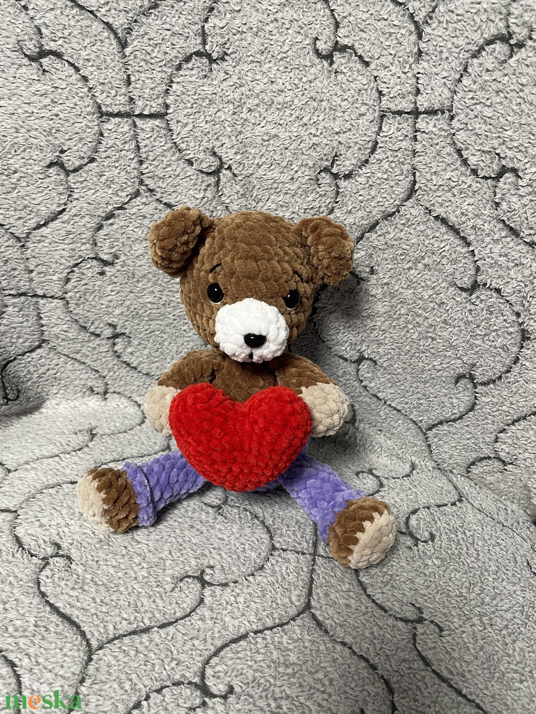 Horgolt maci - játék & sport - plüssállat & játékfigura - maci - Meska.hu