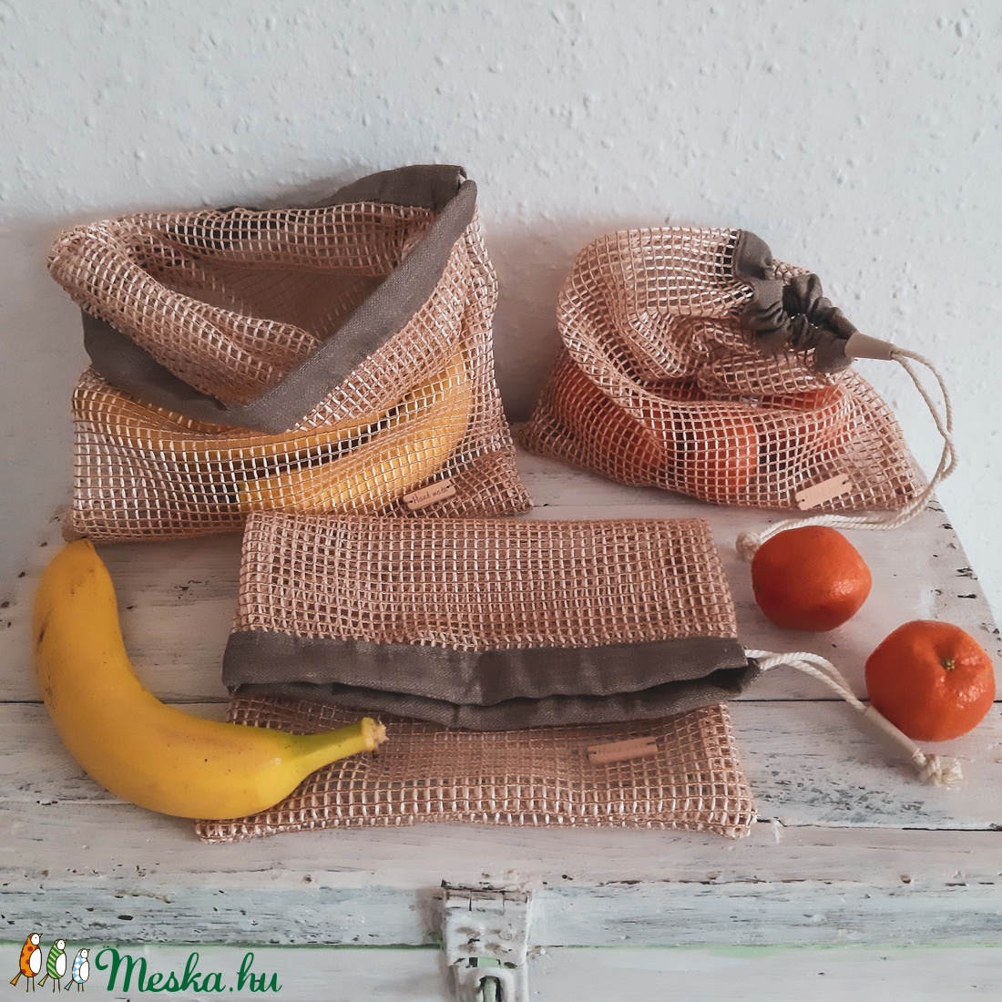 Bevásárló zsák - táska & tok - bevásárlás & shopper táska - zöldség/gyümölcs zsák - Meska.hu